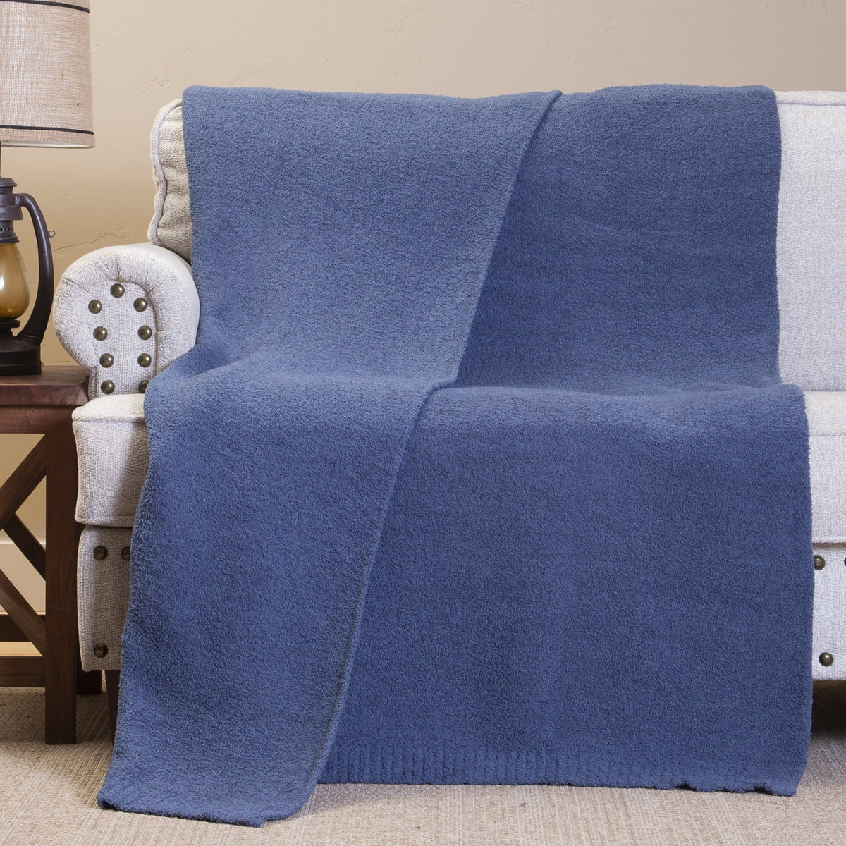 Carstens Inc Stretchy Throw Indigo Skies Indigo