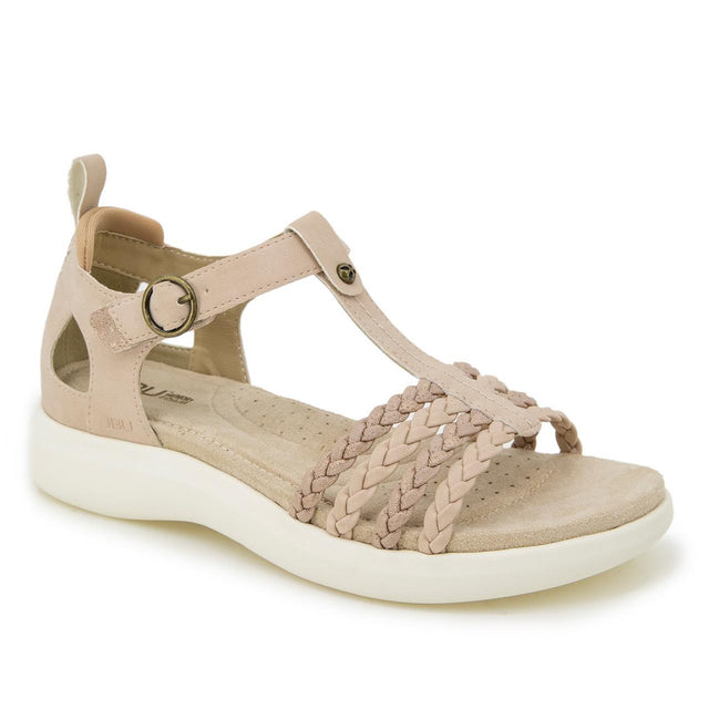 Jambu Women's Prague Sandal - Light Tan/Champagne Light Tan/Champagne