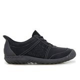 Jambu Women's Veronica Touchless Wide Shoe - Black/Charcoal Black/Charcoal