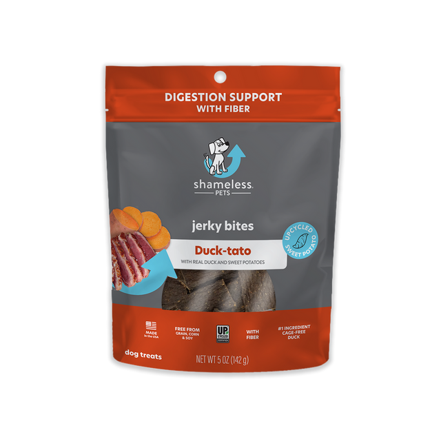 Shameless Pet Duck-Tato Jerky Bites Dog Treat Real Duck & Sweet Potato