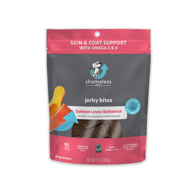 Shameless Pet Salmon Loves Butternut Jerky Bites  Dog Treat Salmon & Butternut Squash