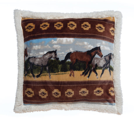Carstens Inc Decorative Pillow Horses Horses