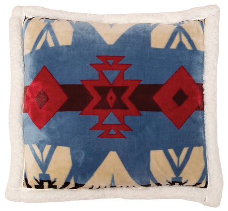 Carstens Inc Blue River Southwest Pillow Blue