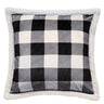 Carstens Inc Lumberjack Black White Pillow Black white