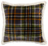Carstens Inc Gray Plaid Plush Pillow Gray