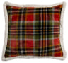 Carstens Inc Rust And Sage Plaid Plush Pillow Rust sage