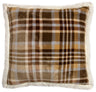 Carstens Inc Tan Plaid Plush Pillow Tan