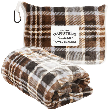 Carstens Inc Travel Blanket Grey Chestnut Grey