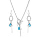 Montana Silversmiths Charms Of Faith Turquoise Cross Jewelry Set