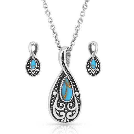 Montana Silversmiths Western Tradition Teardrop Jewelry Set