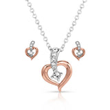 Montana Silversmiths Heart On The Line Jewelry Set