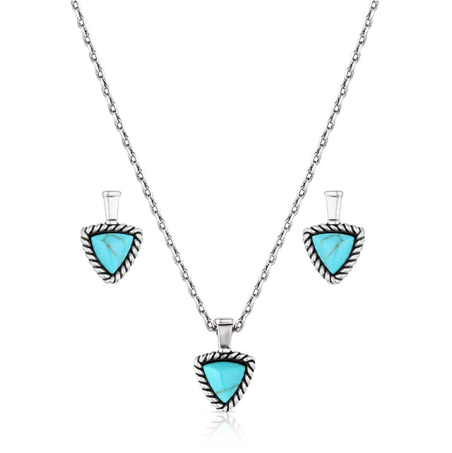 Montana Silversmiths Braided Journey Turquoise Jewelry Set
