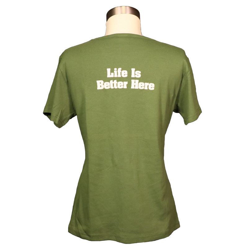 JAX Team Outfitter Women's Life Is Good/Ranch And Home T-Shirt