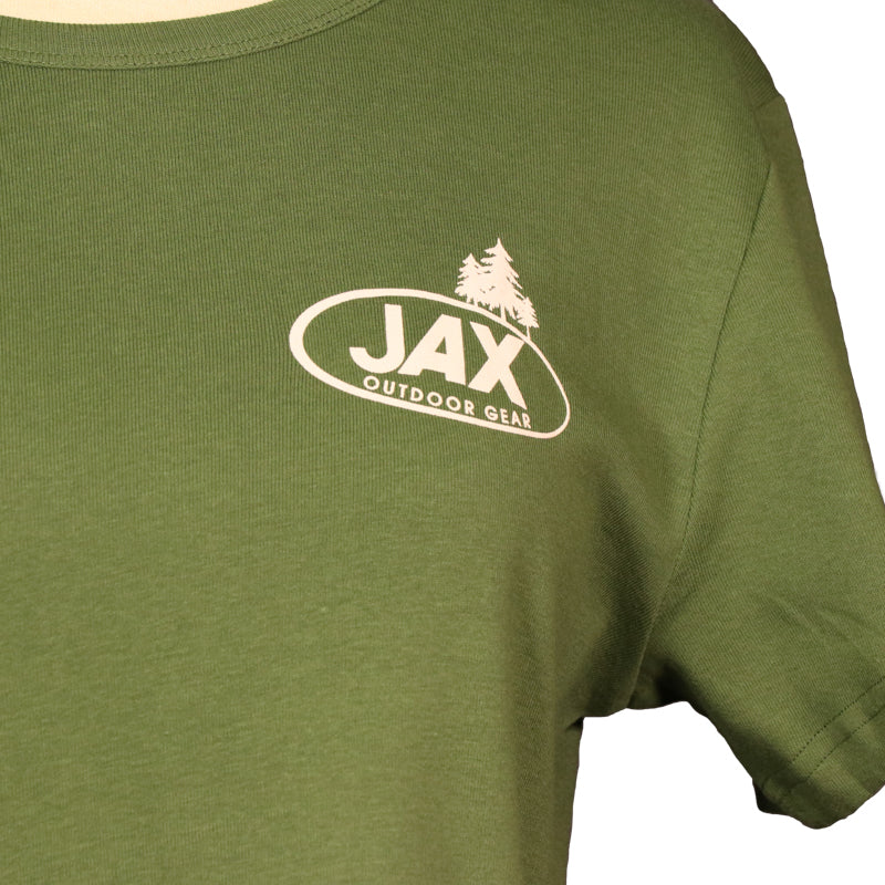 JAX Team Outfitter Women's Quality/Outdoor Gear Trees T-Shirt