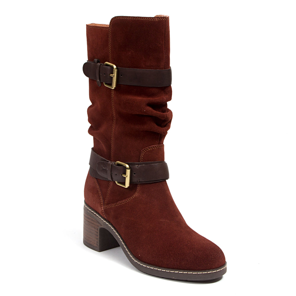 Jambu Women's Victoria Boot - Brandy/Dark Brown Brandy/Dark Brown