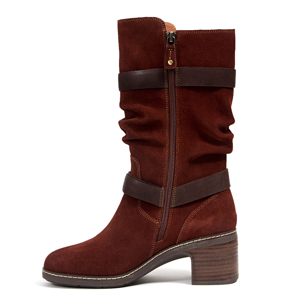 Jambu Women's Victoria Boot - Brandy/Dark Brown Brandy/Dark Brown