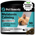 Pet Honesty Melatonin Calming Max Strength Supplement Chews - Turkey Turkey