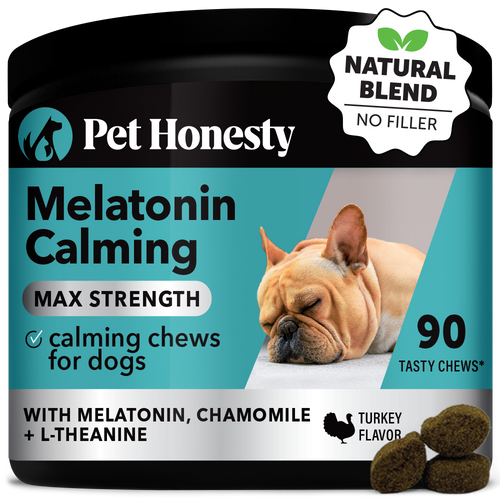 Pet Honesty Melatonin Calming Max Strength Supplement Chews - Turkey Turkey