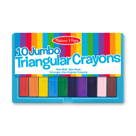 Melissa & Doug Jumbo Triangular Crayons-10pc