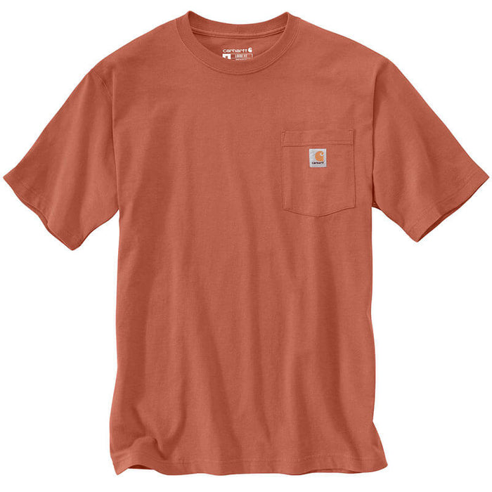 Carhartt Loose Fit Heavyweight Short-Sleeve Pocket T-Shirt - Terracotta