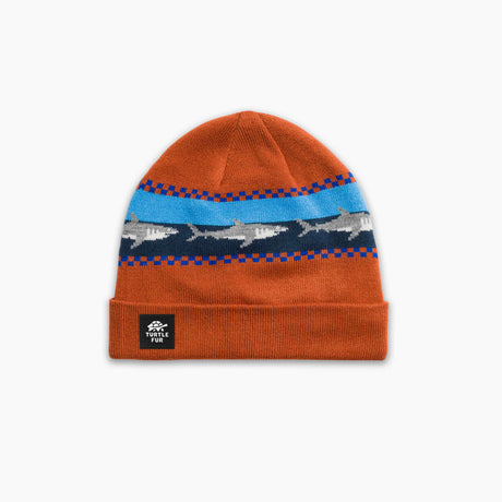 Turtle Fur Kids' Shark Attack Beanie - Russet Russet