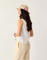 Carve Designs Kayla Gauze Tank - Cloud