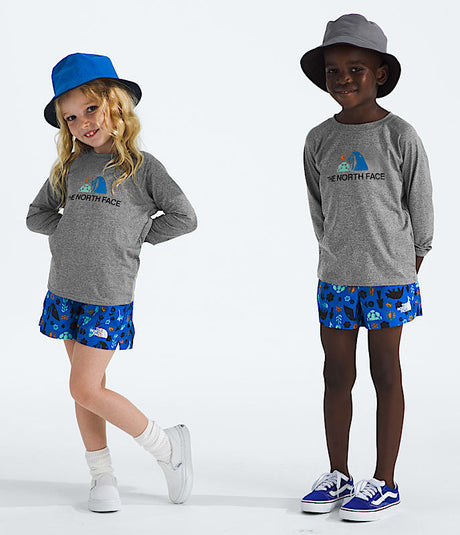 The North Face Kids Class V Pathfinder Set - Medium Grey Heather/ Hero Blue Multi Medium Grey Heather/ Hero Blue Multi