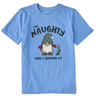 Life Is Good Kids' Naughty Gnome Crusher Tee - Cornflower Blue Cornflower Blue