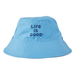 Life Is Good Kids' Peace Turtle Pattern Made in the Shade Bucket Hat - Cool Blue