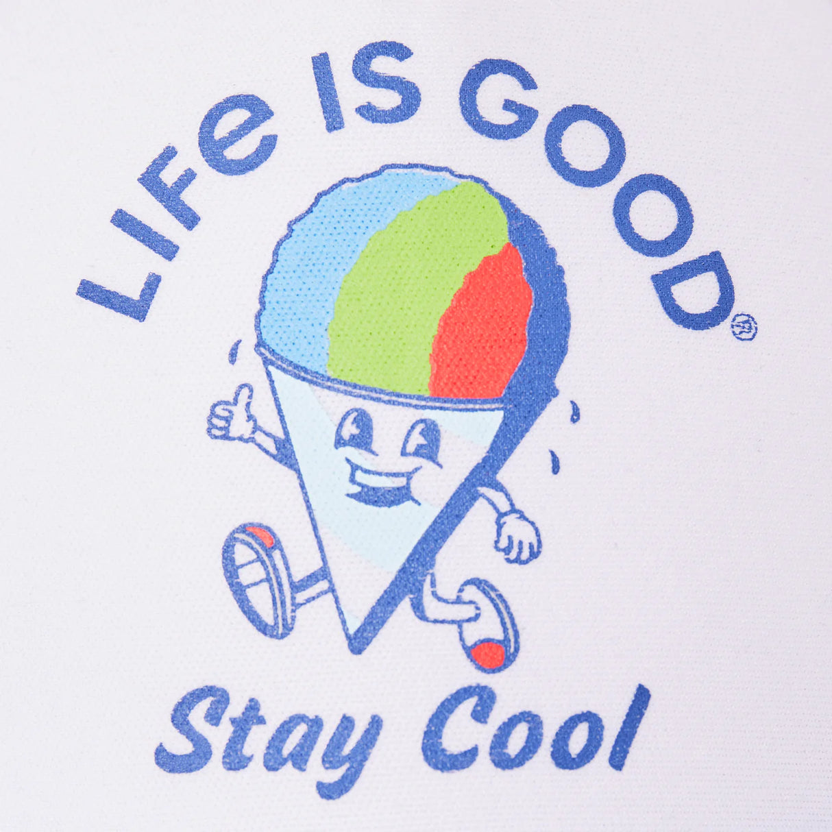 Life Is Good Kids Snow Cone Stay Cool Trucker Hat - Cloud White
