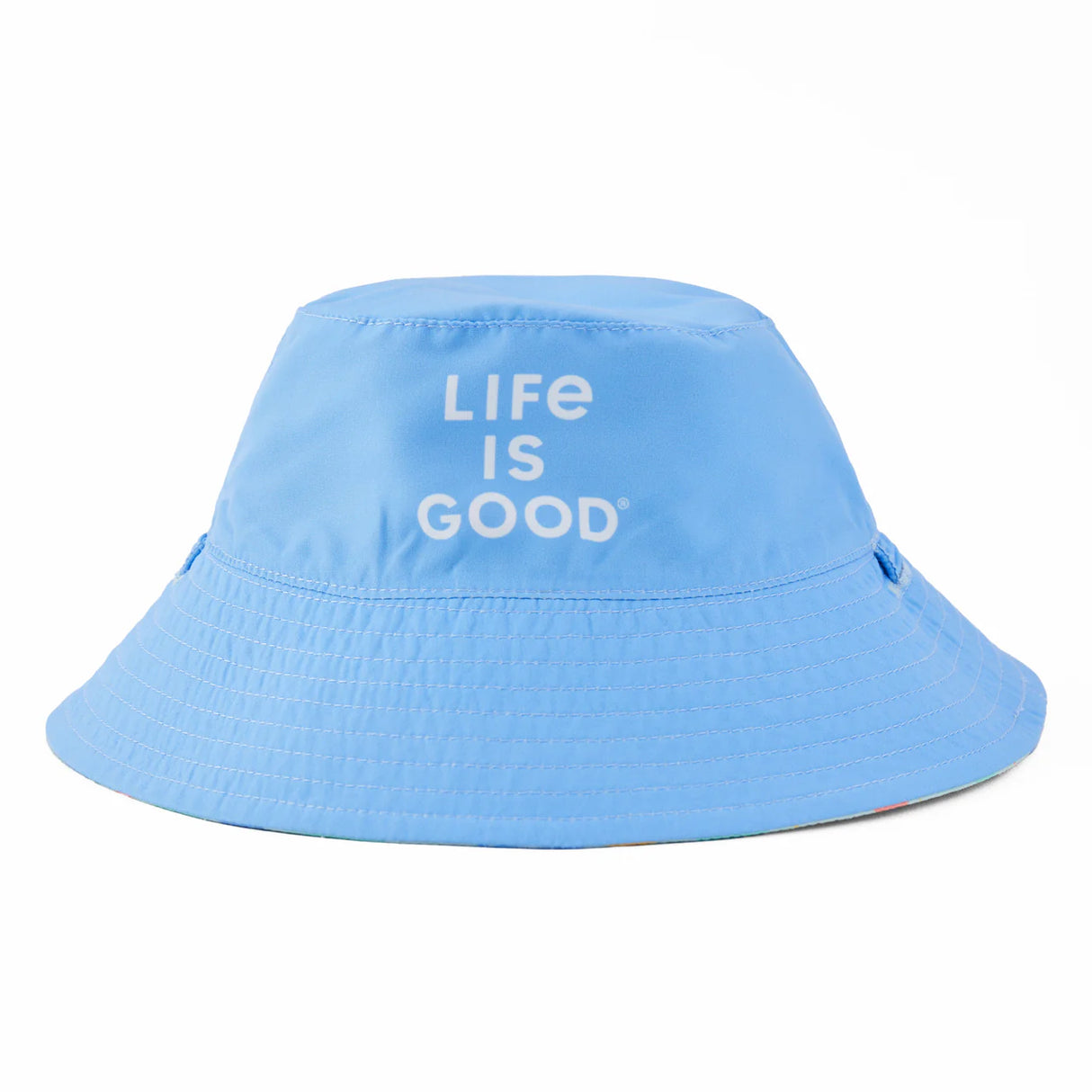 Life Is Good Kids Toddler Sea Life Pattern Made in the Shade Bucket Hat - Cornflower Blue