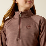 Ariat Kids' TEK Team 1/2 Zip Sweatshirt - Twilight Mauve