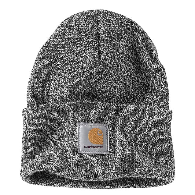 Carhartt Knit Cuffed Beanie - Black / White