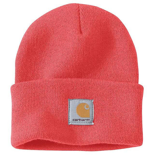 Carhartt Knit Cuffed Beanie - Coral Glow