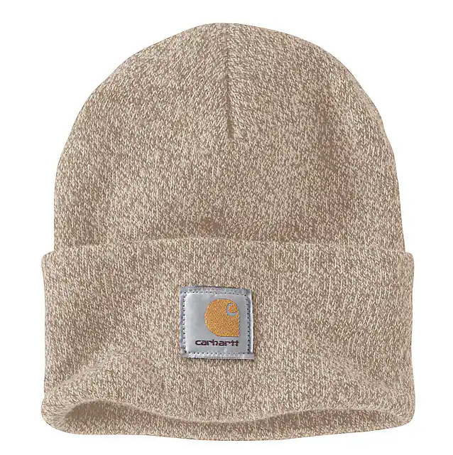 Carhartt Knit Cuffed Beanie - Flaxseed / Oat Milk Marl