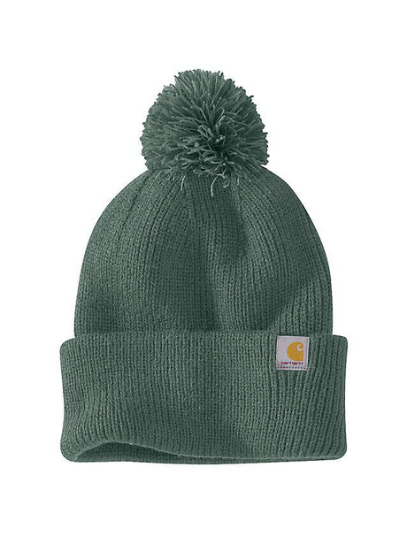 Carhartt Knit Pom-Pom Cuffed Beanie - Frosted Balsam