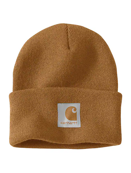 Knit Satin-Lined Beanie - Carhartt Brown