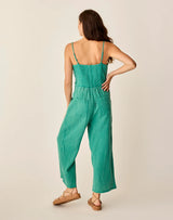 Carve Designs Knox Gauze Jumpsuit - Jade