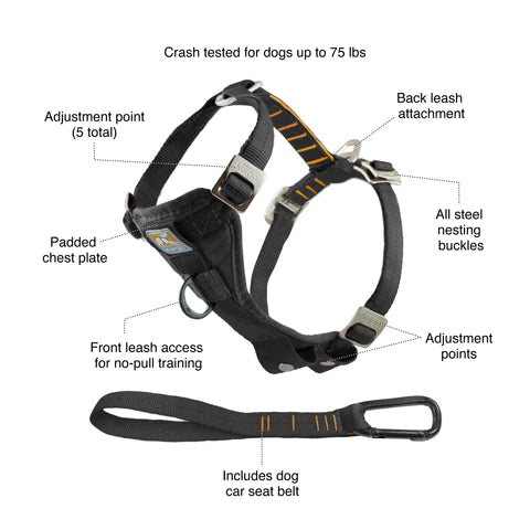 Kurgo Enhanced Strength Tru-Fit Dog Car Harness