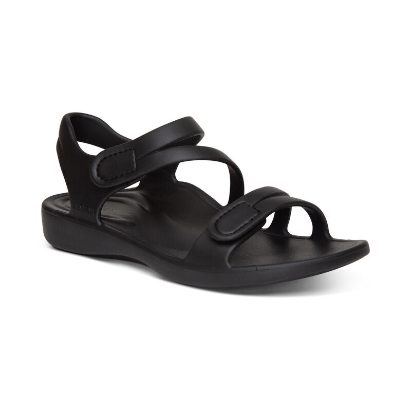 Aetrex Women's Jillian Sport Sandal Black