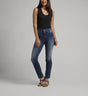 Silver Jean Co Women's Infinite Fit High Rise Straight Leg Jean Indigo