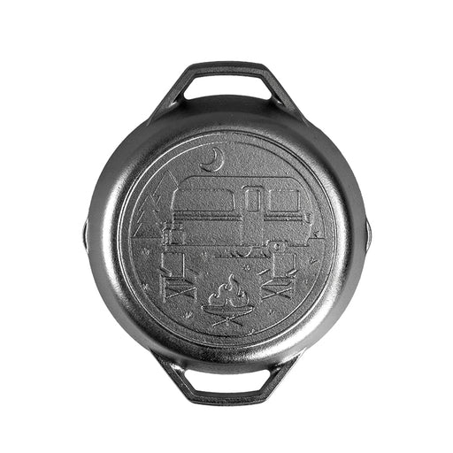 Lodge Manufacturing Wanderlust 10.25 Inch Cast Iron Dual Handle Camper Pan