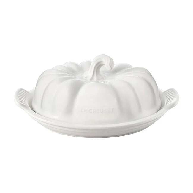 Le Creuset Pumpkin Butter Dish White