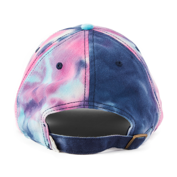 Life Is Good Lig Vintage Tie Dye Wordmark Stacked Chill Cap