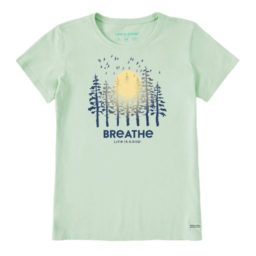 Life is Good Women's Breathe Forest Short Sleeve Tee Sage Green