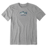 Life is Good Men's Good Catch Crusher Tee Heather Gray