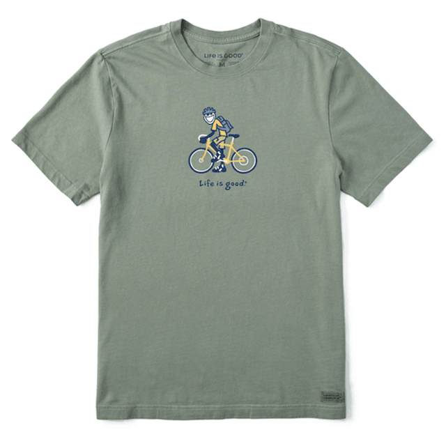 Life is Good Men's Jake Biking Crusher-LITE Tee Moss Green