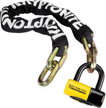 Kryptonite New York Fahgettaboudit Chain 1410 And Disc Lock Black