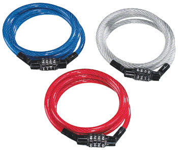Kryptonite Kryptoflex Keeper 712 4-digit Combo Cable Lock: 4` X 7mm: Assorted Colors Astd