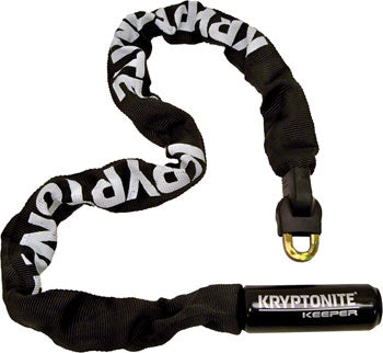 Kryptonite Krypto Keeper 785 Integrated Chain Lock 2.8ft Black Astd